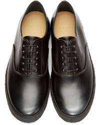 schwarze Leder niedrige Sneakers von Paul Smith