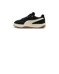 schwarze Leder niedrige Sneakers von Puma