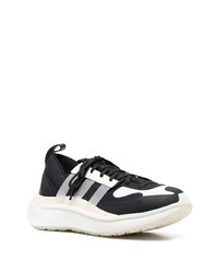 schwarze Leder niedrige Sneakers von Y-3