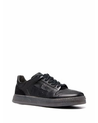 schwarze Leder niedrige Sneakers von Premiata