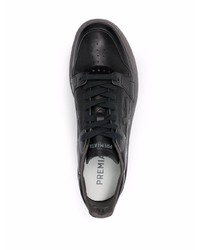 schwarze Leder niedrige Sneakers von Premiata