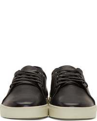 schwarze Leder niedrige Sneakers von Rag and Bone