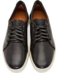 schwarze Leder niedrige Sneakers von Rag and Bone