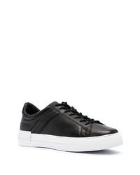 schwarze Leder niedrige Sneakers von Hogan