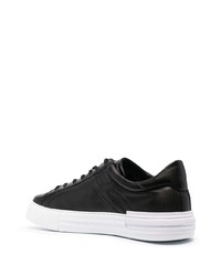 schwarze Leder niedrige Sneakers von Hogan