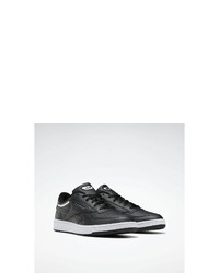 schwarze Leder niedrige Sneakers von Reebok Classic