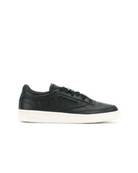 schwarze Leder niedrige Sneakers von Reebok