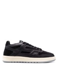 schwarze Leder niedrige Sneakers von Represent