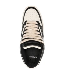 schwarze Leder niedrige Sneakers von Represent