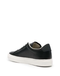 schwarze Leder niedrige Sneakers von Common Projects