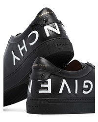 schwarze Leder niedrige Sneakers von Givenchy