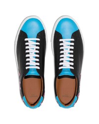 schwarze Leder niedrige Sneakers von Givenchy