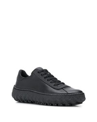 schwarze Leder niedrige Sneakers von CamperLab