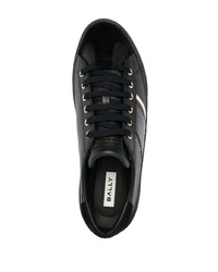 schwarze Leder niedrige Sneakers von Bally