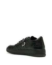 schwarze Leder niedrige Sneakers von 1017 Alyx 9Sm