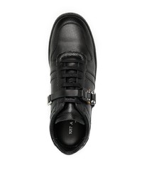 schwarze Leder niedrige Sneakers von 1017 Alyx 9Sm