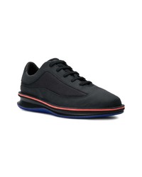 schwarze Leder niedrige Sneakers von Camper