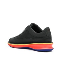 schwarze Leder niedrige Sneakers von Camper