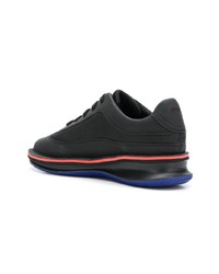 schwarze Leder niedrige Sneakers von Camper