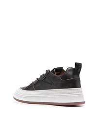 schwarze Leder niedrige Sneakers von Buttero