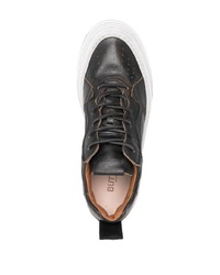 schwarze Leder niedrige Sneakers von Buttero