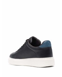 schwarze Leder niedrige Sneakers von Camper