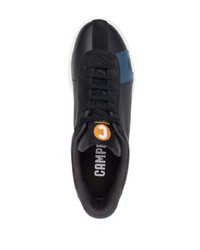 schwarze Leder niedrige Sneakers von Camper