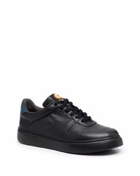 schwarze Leder niedrige Sneakers von Camper