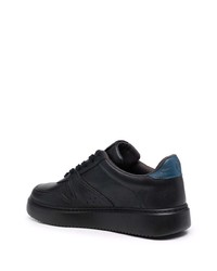 schwarze Leder niedrige Sneakers von Camper