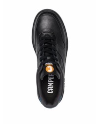 schwarze Leder niedrige Sneakers von Camper