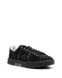 schwarze Leder niedrige Sneakers von Premiata