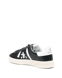 schwarze Leder niedrige Sneakers von Premiata