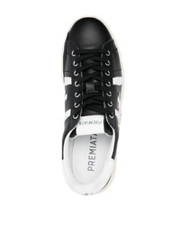 schwarze Leder niedrige Sneakers von Premiata