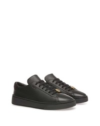 schwarze Leder niedrige Sneakers von Bally