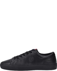 schwarze Leder niedrige Sneakers von S.OLIVER RED LABEL
