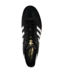 schwarze Leder niedrige Sneakers von adidas