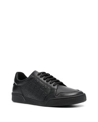 schwarze Leder niedrige Sneakers von Sandro