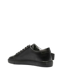 schwarze Leder niedrige Sneakers von A-Cold-Wall*