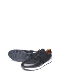 schwarze Leder niedrige Sneakers von SHOEPASSION