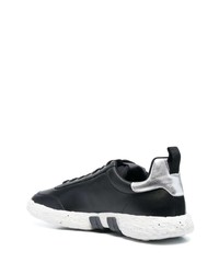 schwarze Leder niedrige Sneakers von Hogan