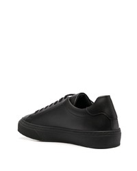 schwarze Leder niedrige Sneakers von Philipp Plein