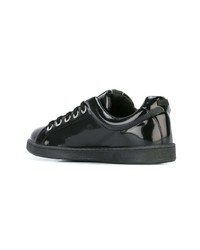 schwarze Leder niedrige Sneakers von Kenzo