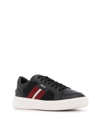 schwarze Leder niedrige Sneakers von Bally