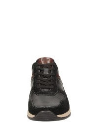 schwarze Leder niedrige Sneakers von Sioux