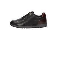schwarze Leder niedrige Sneakers von Sioux