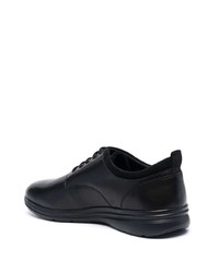 schwarze Leder niedrige Sneakers von Geox