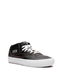 schwarze Leder niedrige Sneakers von Vans