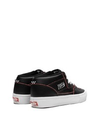 schwarze Leder niedrige Sneakers von Vans