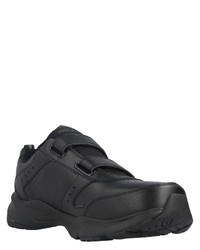 schwarze Leder niedrige Sneakers von Skechers