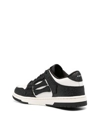 schwarze Leder niedrige Sneakers von Amiri